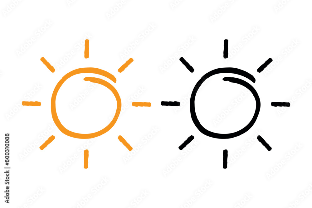 Sun Black And Orange Brush Stroke Style Sun Black And Orange Brush Stroke Style