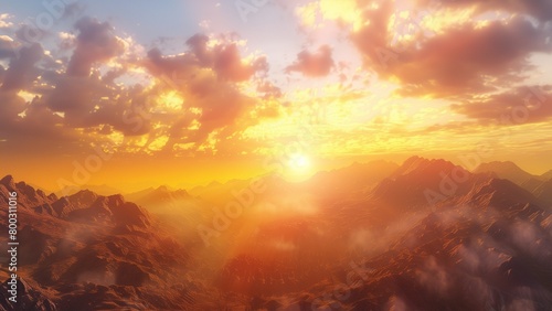  sunrise over the mountains