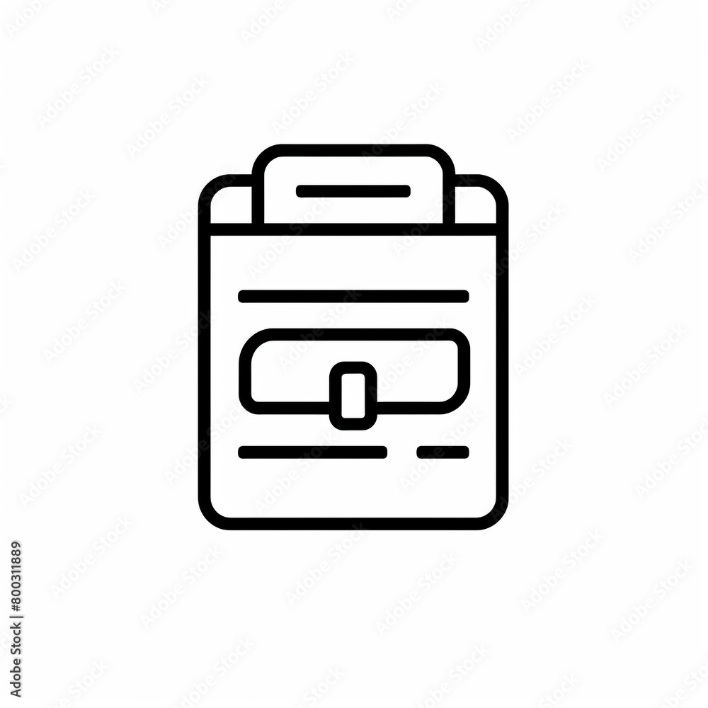 Outline icon for filing and inventory work. Simple and minimal design. Outline icon for filing and inventory work. Simple and minimal design.