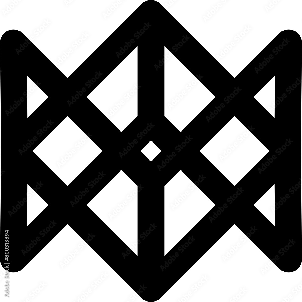 Triangle line bold. Geometric graphic element Triangle line bold. Geometric graphic element