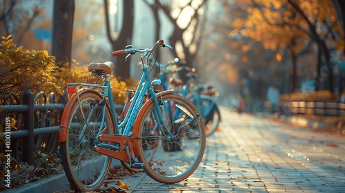 bicycle in autumn photo