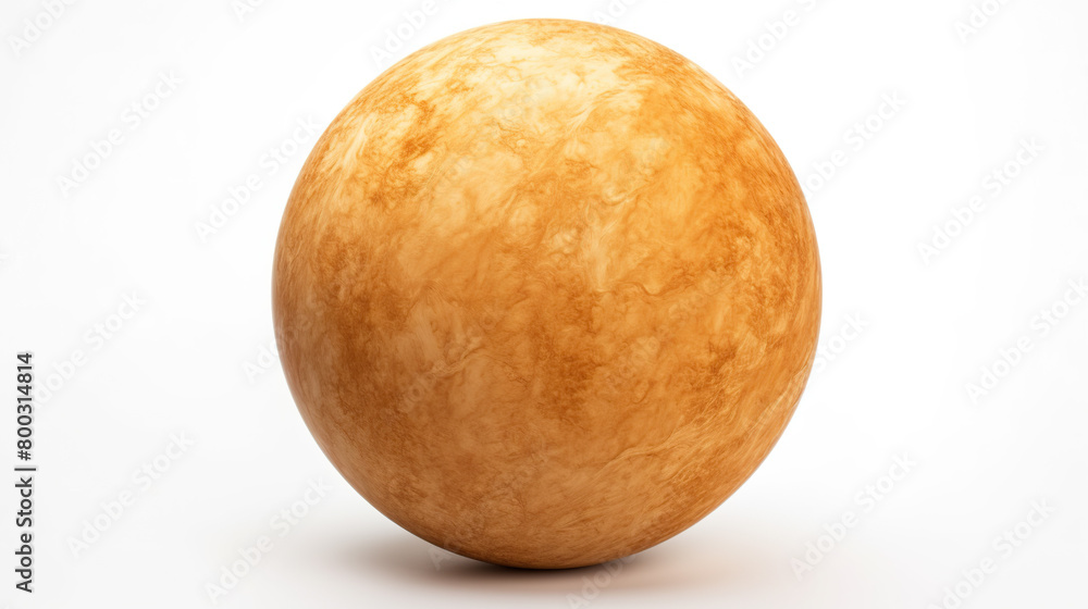 Fototapeta premium Venus sphere separated against a crisp white background