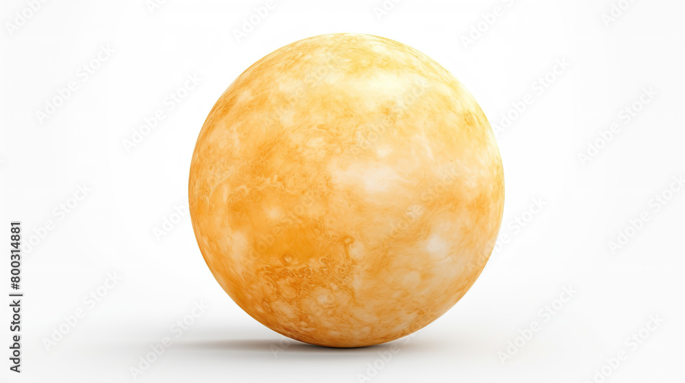 Venus sphere separated against a crisp white background Venus sphere separated against a crisp white background