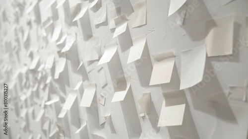 Notes stuck to a wall generative ai