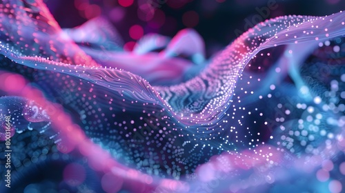 Captivating Visuals of Subcellular Interactions in Dynamic Motion © Holly Design