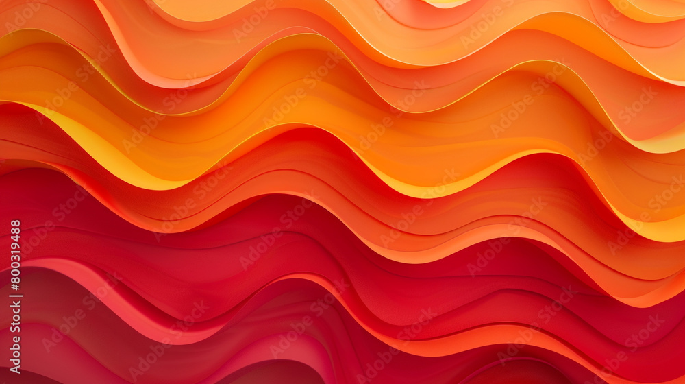 3D abstract background with orange and red waves. Paper cut style. 3D abstract background with orange and red waves. Paper cut style.