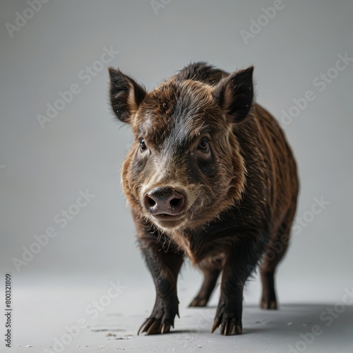 wild boar pig on white © Deanmon