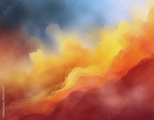 Gradient of Yellow, Oragne and Red Fog AI