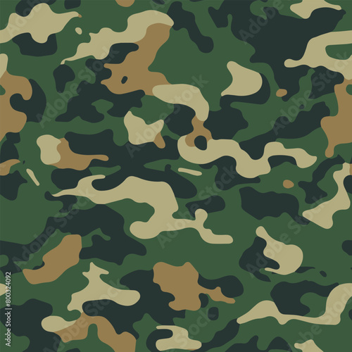 Camouflage seamless pattern design