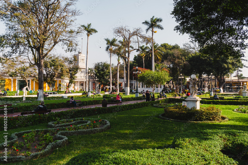 Obraz premium fountain in the park