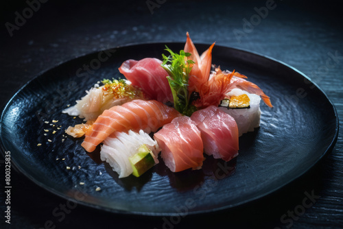 Food Photography of a Sushi Plate