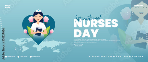 International Nurses Day banner design photo