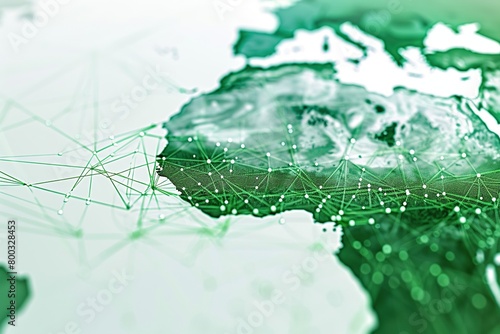 Mapping Connectivity: Africa's Digital Network Hub,Virtual Connections: Africa's Digital Network Topography