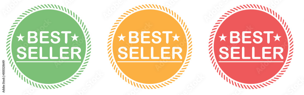Best seller sticker, label, banner, ribbon collection. Set of best seller emblem for sale, special offer, promotion, advertising Best seller sticker, label, banner, ribbon collection. Set of best seller emblem for sale, special offer, promotion, advertising