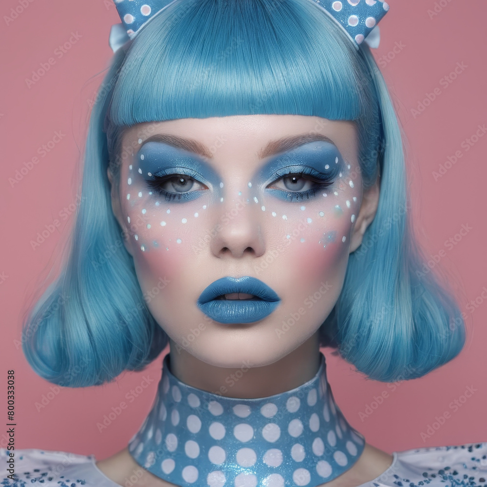 portrait of a woman with makeup