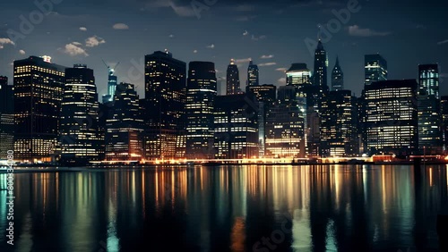 Wallpaper Mural A city skyline at night with buildings lit up by the glowing lights of biodieselpowered street lamps. The image speaks to the potential for sustainable power solutions to transform . Torontodigital.ca