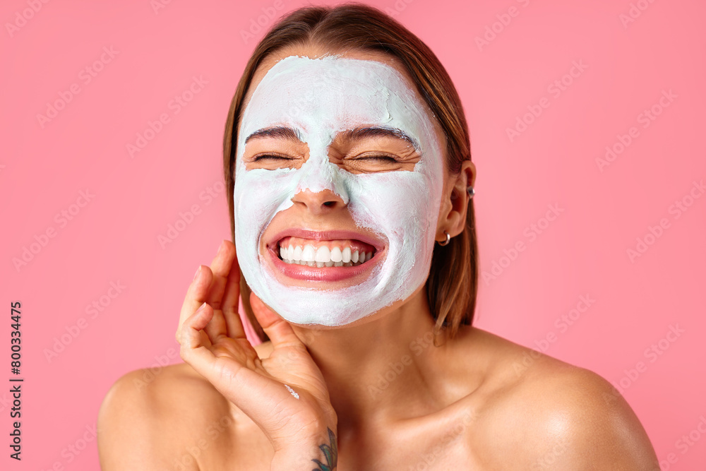 Cosmetology, beauty and spa treatment. Woman in lingerie on pink background. Cosmetology, beauty and spa treatment. Woman in lingerie on pink background.