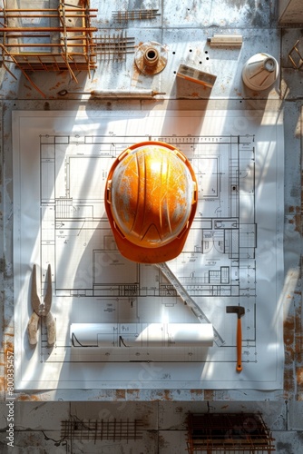 construction site. architectural background