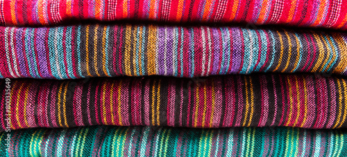 Buntes Natürliches Textilgewebe