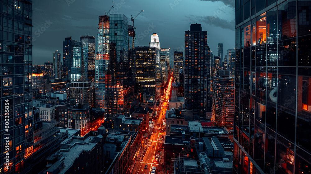 ダウンタウンの夜景 ダウンタウンの夜景