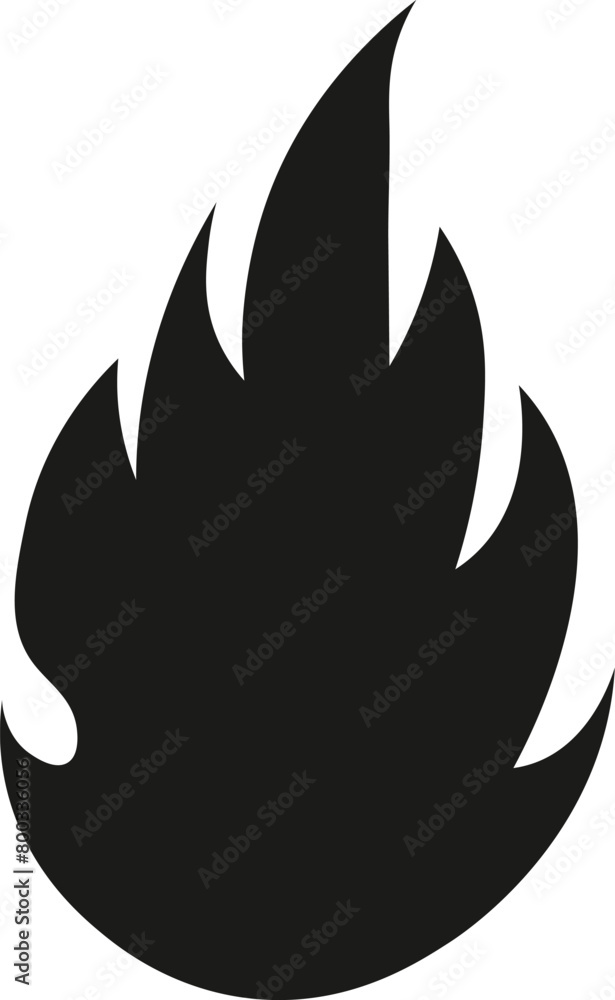 Black fire flame icon vector illustration Black fire flame icon vector illustration