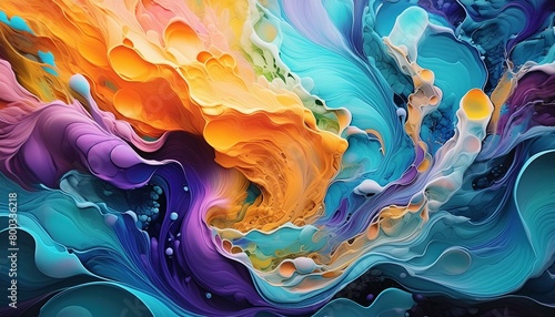Hyper realistic abstract painting art background.
