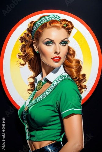 A Portrait Of Breathtakingly Gorgeous Pin-Up Girl. 