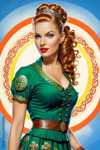 A Portrait Of Breathtakingly Gorgeous Pin-Up Girl. 