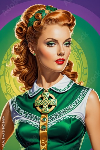 A Portrait Of Breathtakingly Gorgeous Pin-Up Girl. 