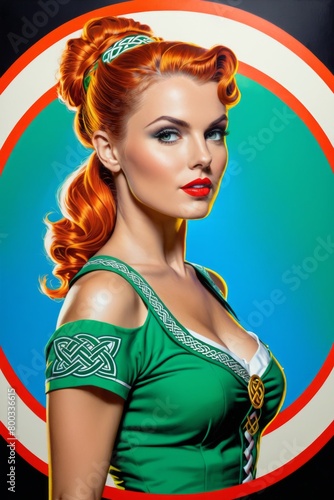 A Portrait Of Breathtakingly Gorgeous Pin-Up Girl. 