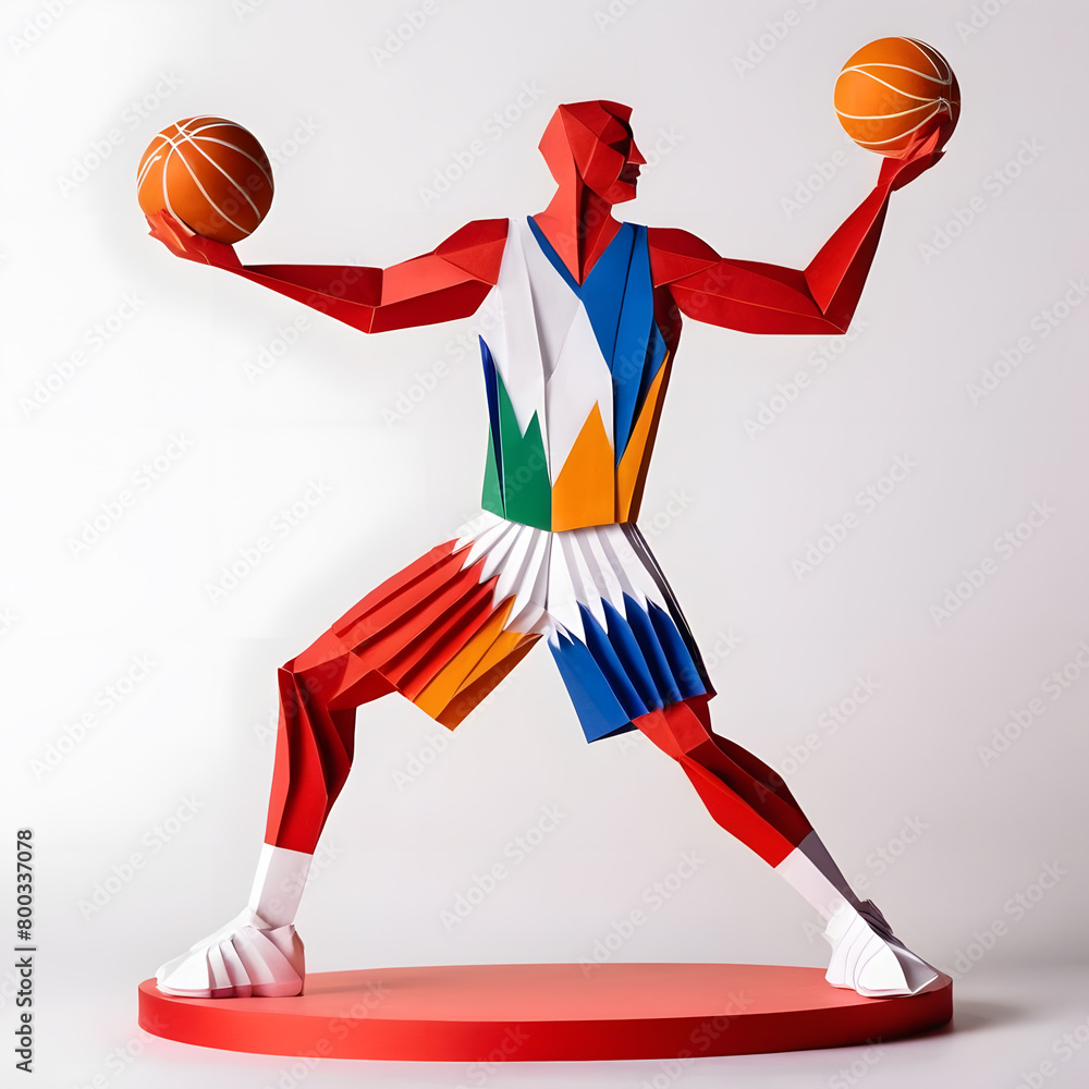 Naklejka premium basketball player