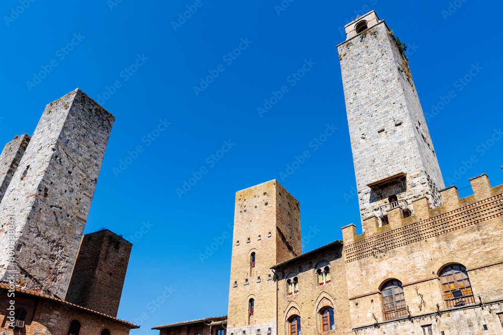 Stone towers of San Gimignano, Tuscany, Italy, Europe of San Gimignano, Tuscany, Italy, Europe