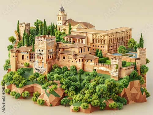 The Alhambra is a beautiful palace and fortress complex located in Granada, Spain