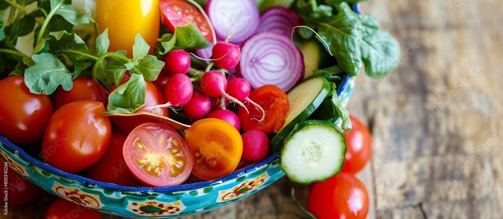 Vegetables bowl. Generative AI Vegetables bowl. Generative AI