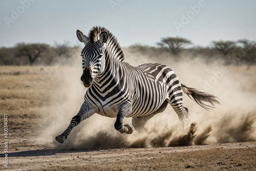 An image of running Zebra