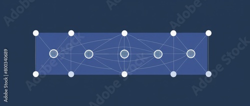 A simple graphic of the network grid pattern used in machine learning