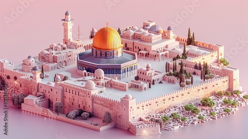 The image shows the Al-Aqsa Mosque in Jerusalem photo