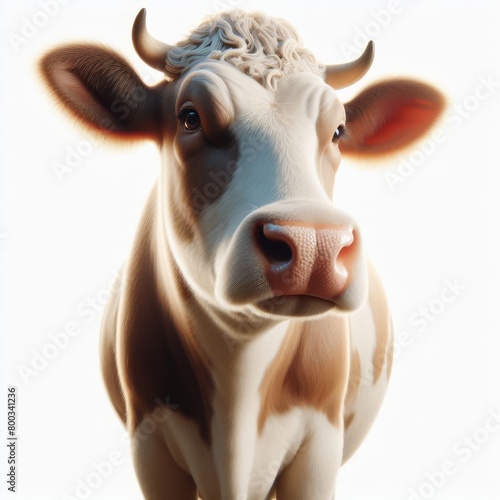 cow isolated on white