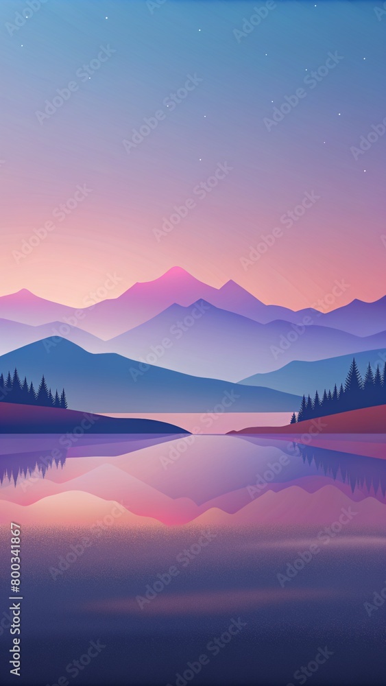 Minimalist modern mountain abstract background. Nature flat design landscape background and wallpaper Minimalist modern mountain abstract background. Nature flat design landscape background and wallpaper