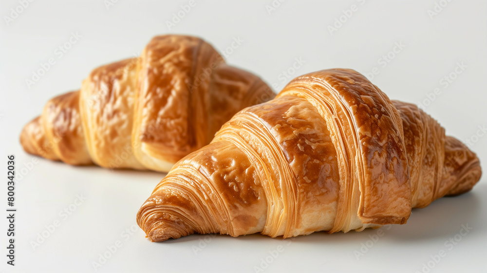 Delicious fresh croissant bread.