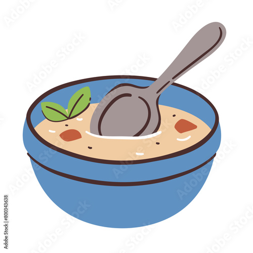 Colorful soup icon