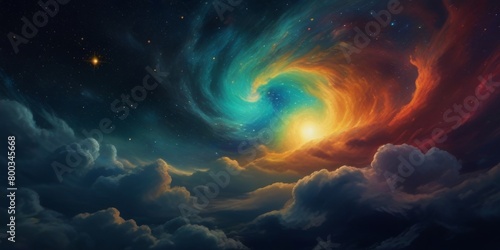 spiral galaxy background © Zeeedoct