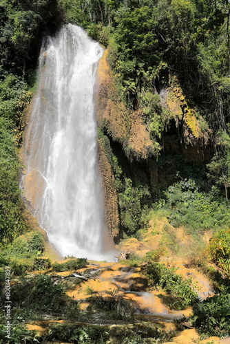 Salto El Rocio Waterfall right branch, Centinelas del Rio Melodioso Hike, Guanayara Park, Sierra de Escambray Mountains. Cienfuegos Province-Cuba-217