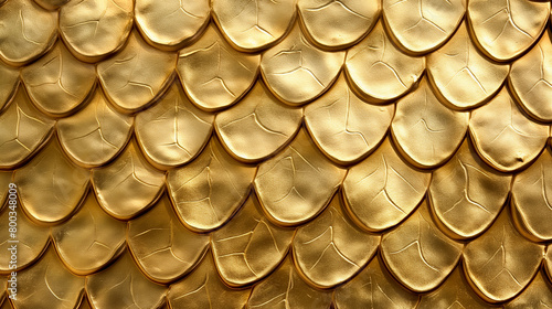 Textura de escama de dragão dourada  photo