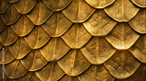 Textura de escama de dragão dourada  photo
