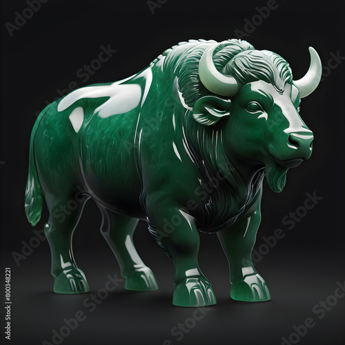Jade OX  Buffalo  Statue   12 Zodiac animals in China   Vietnam
