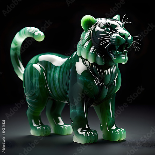 Jade Tiger Statue   12 Zodiac animals in China & Vietnam   © thanh
