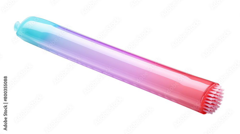 A detailed view of a pink and blue brush blending shades together in an artistic swirl on transparent background A detailed view of a pink and blue brush blending shades together in an artistic swirl on transparent background