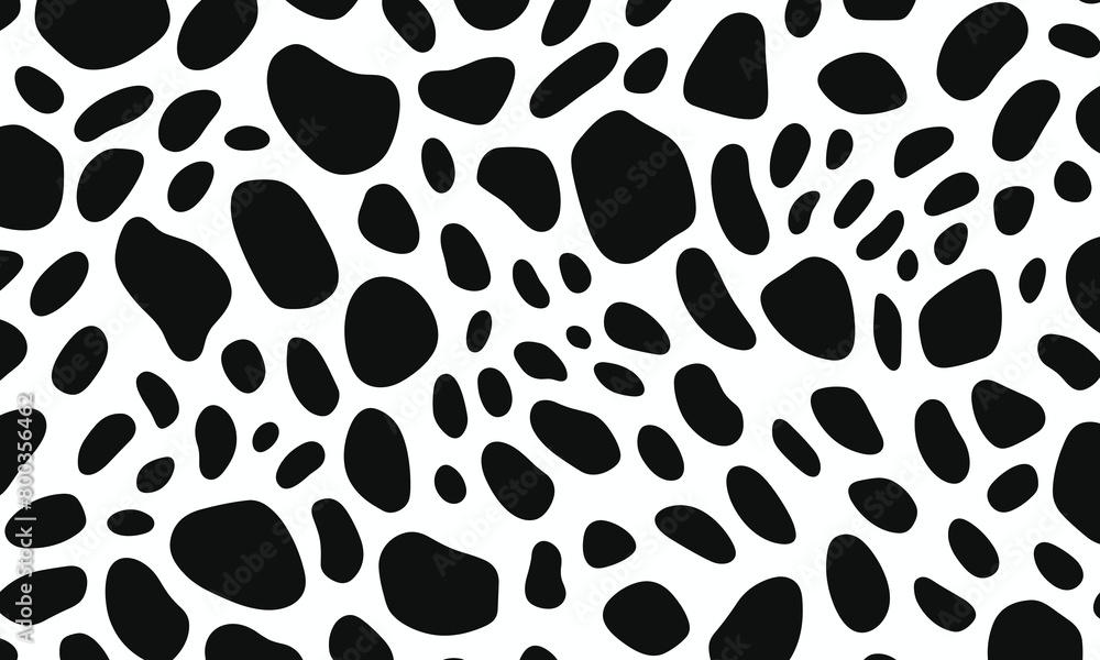 black and white leopard print pattern on the ground, flat illustration style, vector graphics, simple lines, minimalism, no shadows, white background, high resolution black and white leopard print pattern on the ground, flat illustration style, vector graphics, simple lines, minimalism, no shadows, white background, high resolution