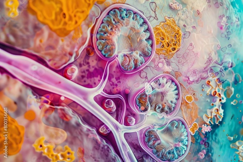 Kidney glomeruli. Magnification: x60 when printed at 10 centimeters wide. photo